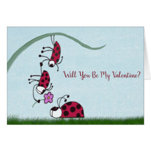 Cute Ladybug Professing His Love Painting