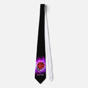 Cute Ladybug; Purple Tie