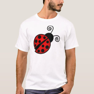 Cute Ladybug - Red and Black T-Shirt