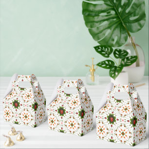 Cute Ladybug Red White Green  Favour Box