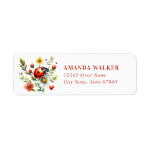 Cute Ladybug Return Address Labels
