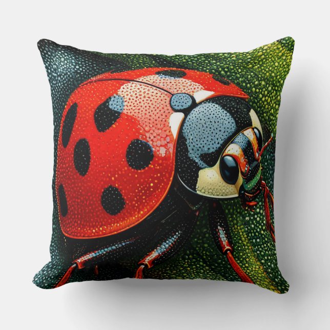 Cute ladybug Whimsical Nature Home Décor 🐞✨ Cushion (Front)