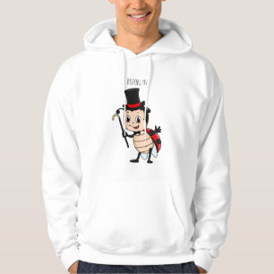 Cute ladybug with top hat and tie cartoon