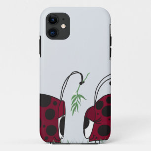 Cute Ladybugs And Mistletoe iPhone 11 Case