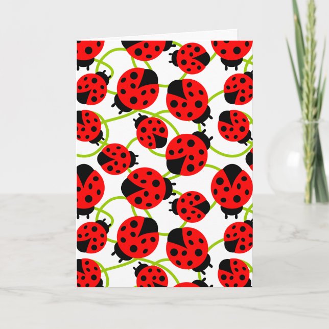 Cute Ladybugs Card (Front)