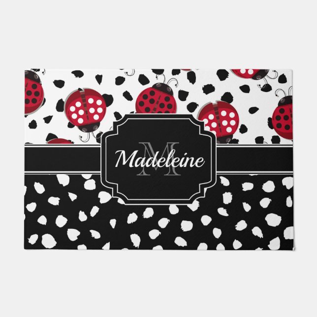 Cute Ladybugs Doormat (Front)