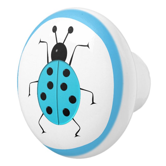 Cute Ladybugs for Kids Ceramic Knob (Right)