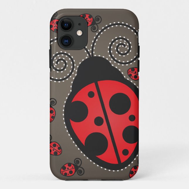 Cute Ladybugs iPhone 5 Case-Mate Barely There Case (Back)