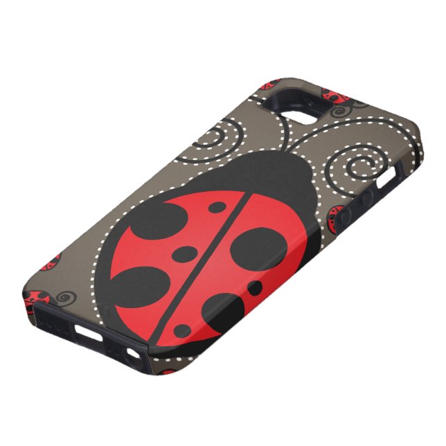 Cute Ladybugs iPhone 5 Case-Mate Tough Case-Mate iPhone Case (Bottom)