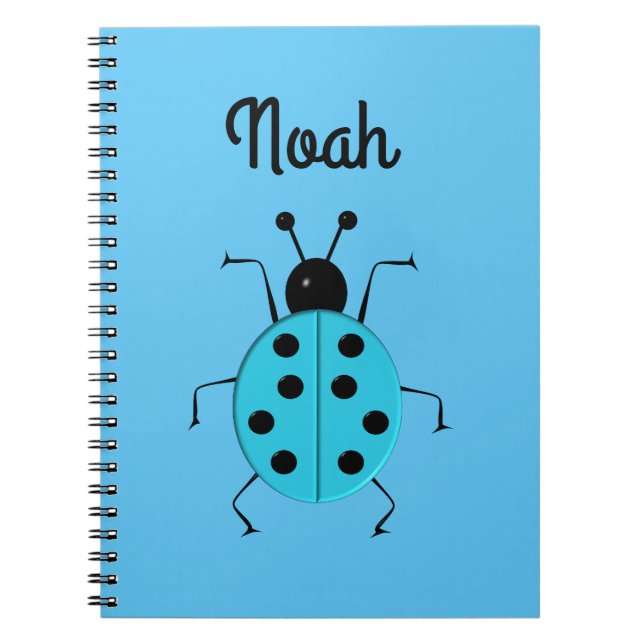 cute ladybugs, personalised  notebook (Front)