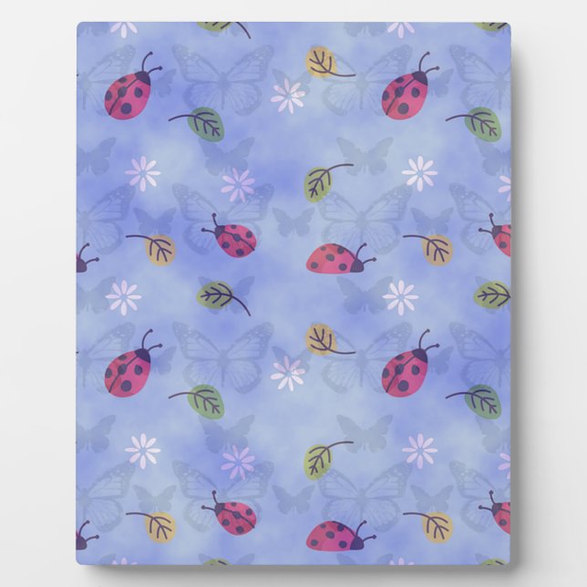 Cute Ladybugs Plaque (Front)
