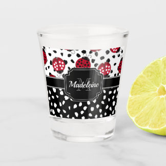 Cute Ladybugs Shot Glass
