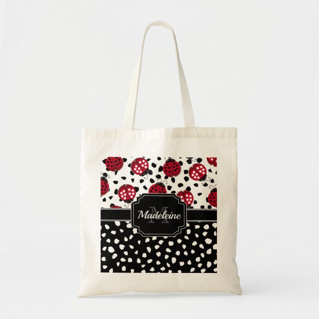 Cute Ladybugs Tote Bag (Front)