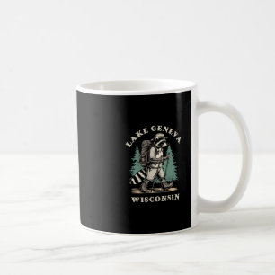 Cute Lake Geneva Wisconsin Hiking Trail Adventure Coffee Mug