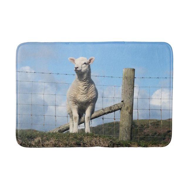 CUTE LAMB   BATH MAT (Front)