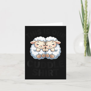 Cute Lamb Couple This Is Our Cuddle Card