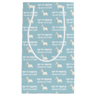 Cute Lamb Oh Joy It's a Boy From Your Name Custom Small Gift Bag