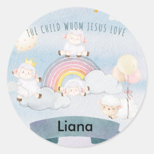 Cute lamb sticker