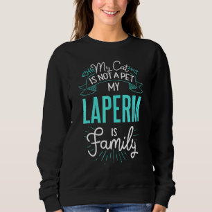 Cute Laperm Family Cat N Sweatshirt