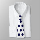 Cute large white polka dots on navy blue