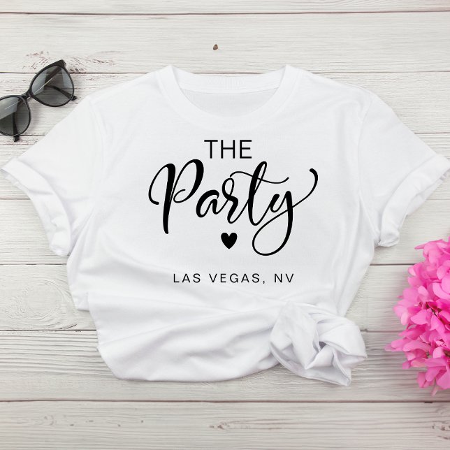Cute Las Vegas Bachelorette Party T-Shirt (Celebrate the bride-to-be in fun and style at her bachelorette party)