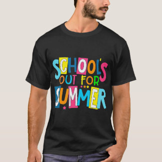 Cute Last Day Of School Schools Out For Summer Tea T-Shirt