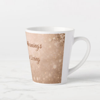Cute Latte Coffee Mug | Floral Girl Aesthetic