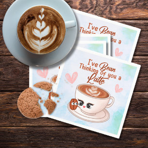Cute Latte Paper Napkin