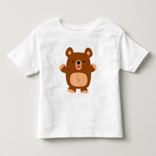 Cute Laughing Cartoon Bear Children T-shirt