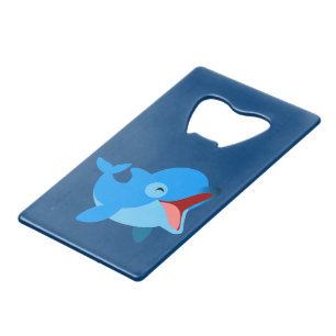Cute Laughing Cartoon Dolphin