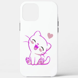 CUTE LAUGHING LITTLE Fuchsia KITTEN iPhone 12 Pro Max Case
