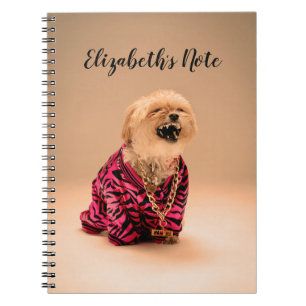 Cute Laughing Shih Tzu Personalised Notebook