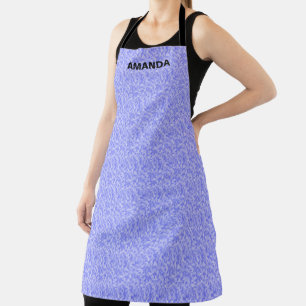 Cute Lavender Blue and Elegant Birthday  Apron
