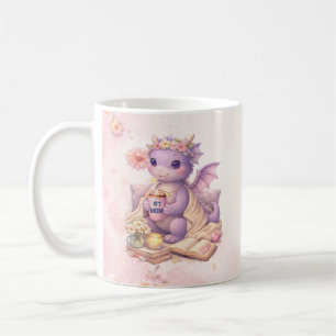 Cute Lavender Dragon Coffee Mug