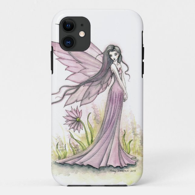 Cute Lavender Fairy Fantasy Art Case-Mate iPhone Case (Back)