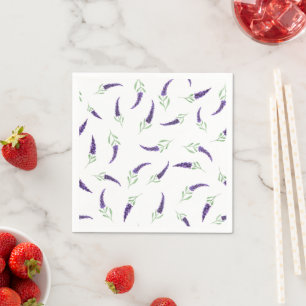 Cute Lavender flowers Celebration Napkins