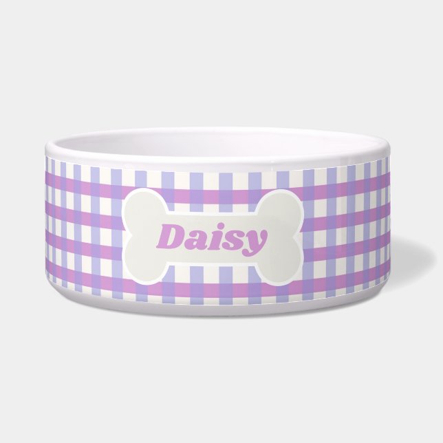 Cute Lavender Gingham Custom (Front)