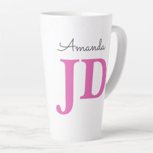 Cute Lawyer JD Graduation Personalised Name  Latte Mug