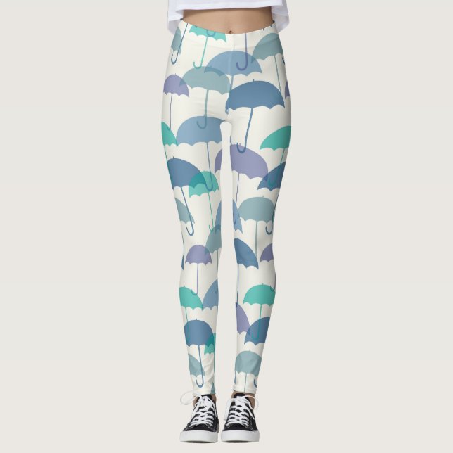 Cute Layered Umbrellas Leggings (Front)