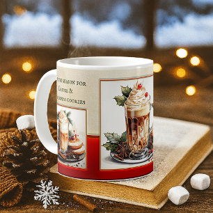 Cute Lazy Christmas Watercolor  Coffee Mug