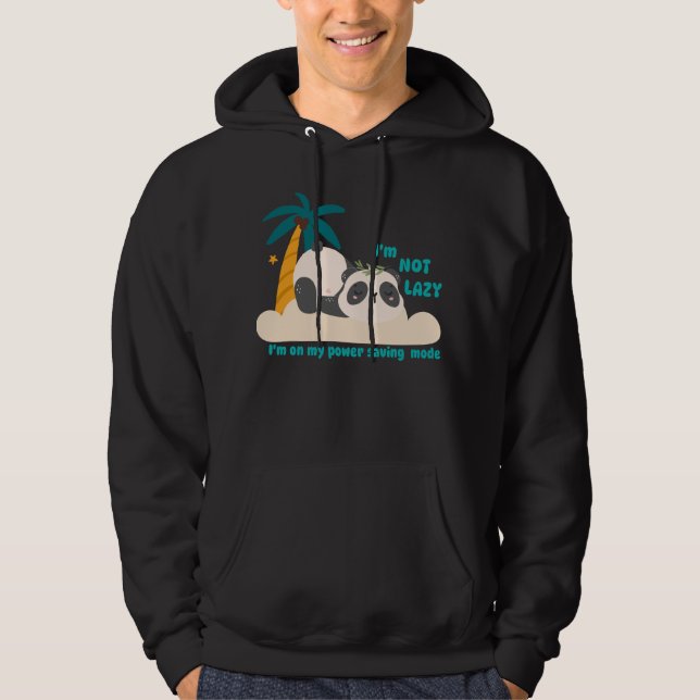 Cute lazy panda hoodie (Front)