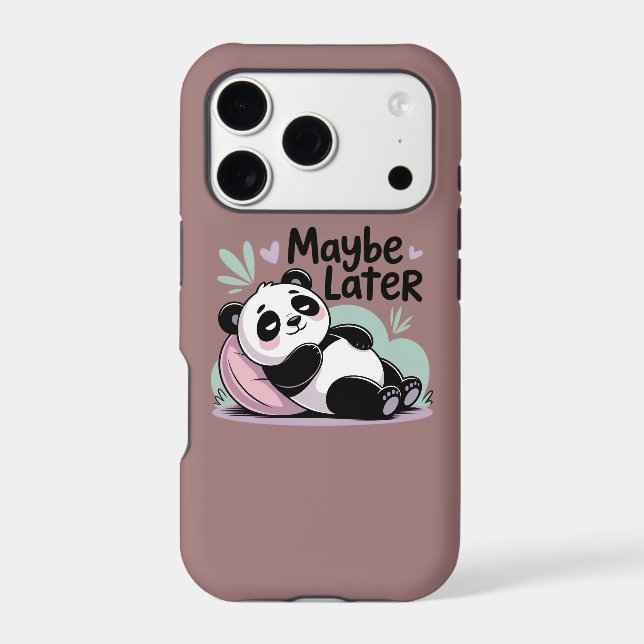 Cute Lazy Panda – “Maybe Later” Relaxing Panda (Back)