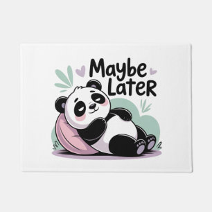Cute Lazy Panda – “Maybe Later” Relaxing Panda Doormat