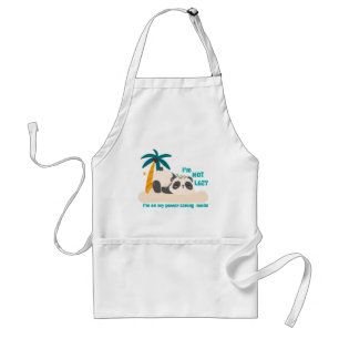 Cute lazy panda standard apron