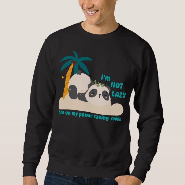 Cute lazy panda sweatshirt (Front)