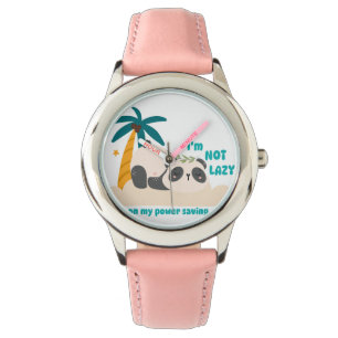 Cute lazy panda watch