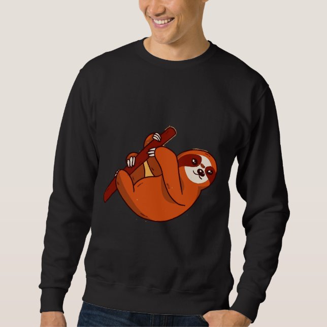 Cute Lazy Sloth 50 Sweatshirt (Front)