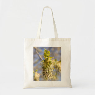 Cute leaves in spring photo tote bag
