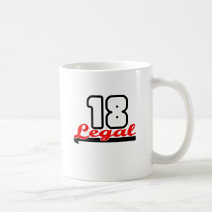 Cute, "Legal 18" design Coffee Mug
