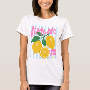 Cute Lemon Amalfi Coast Italian Summer Retro Citru T-Shirt